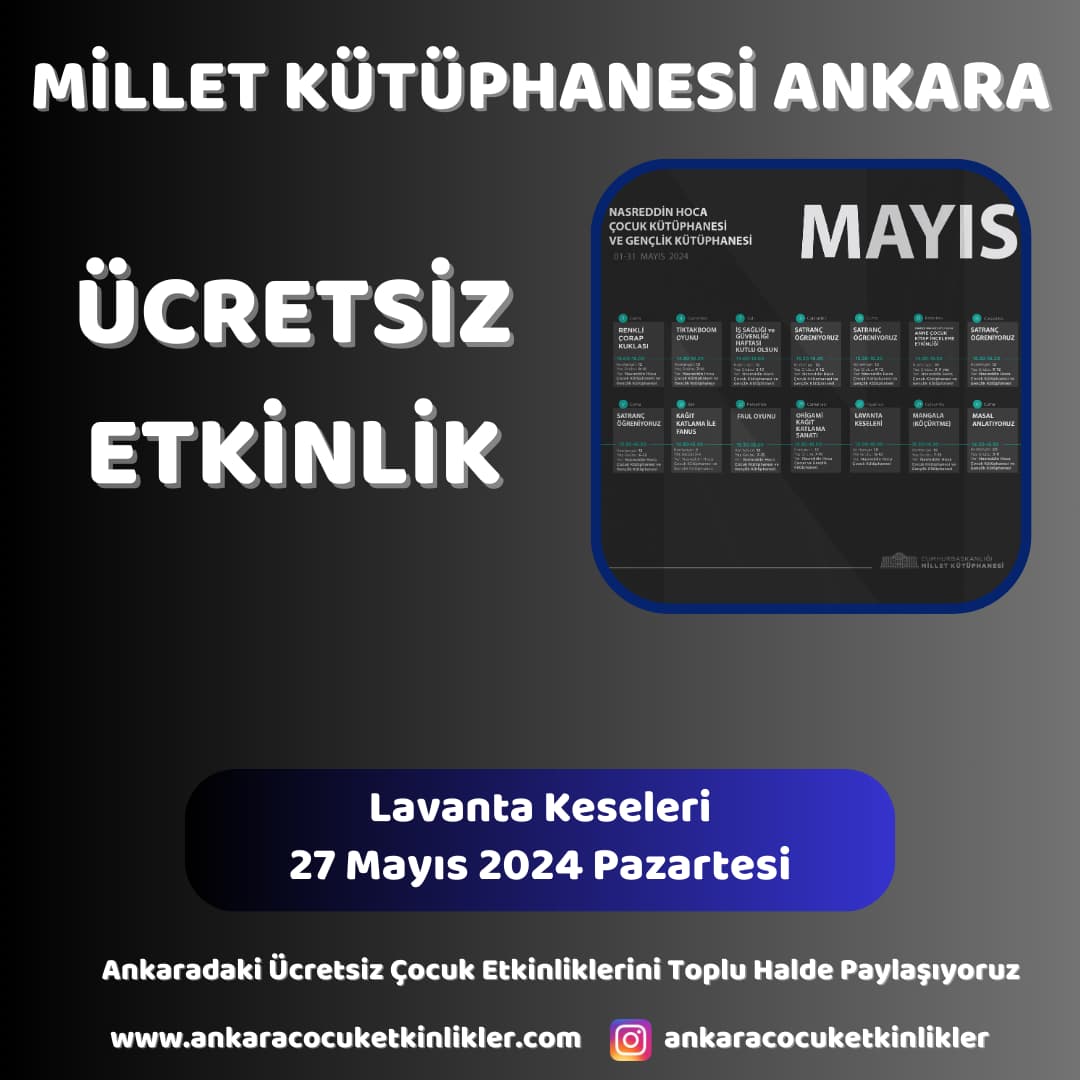 millet kutuphanesi 27 mayis Lavanta Keseleri