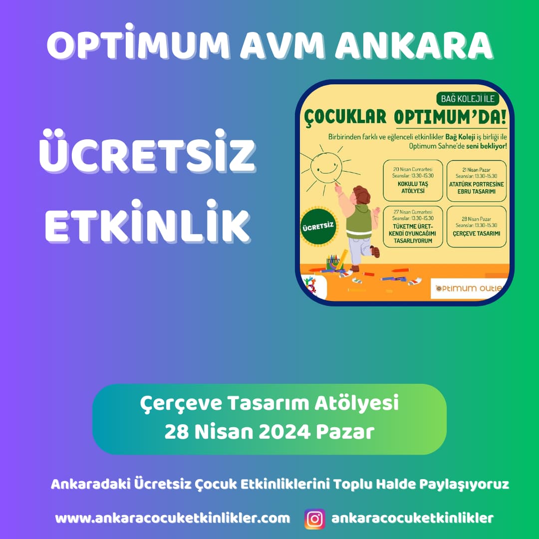 optimum avm 28 nisan Cerceve Tasarim Atolyesi