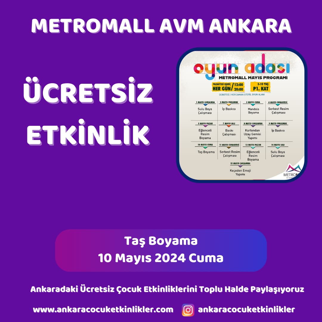 metromall avm 10 mayis Tas Boyama