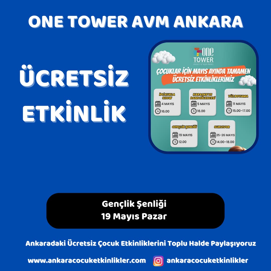 one tower avm 19 mayis Genclik Senligi