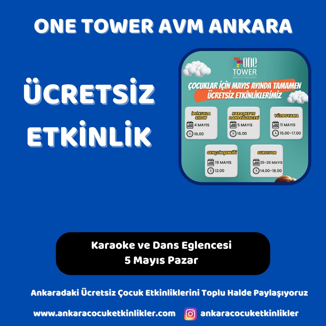 one tower avm 5 mayis Karaoke ve Dans Eglencesi