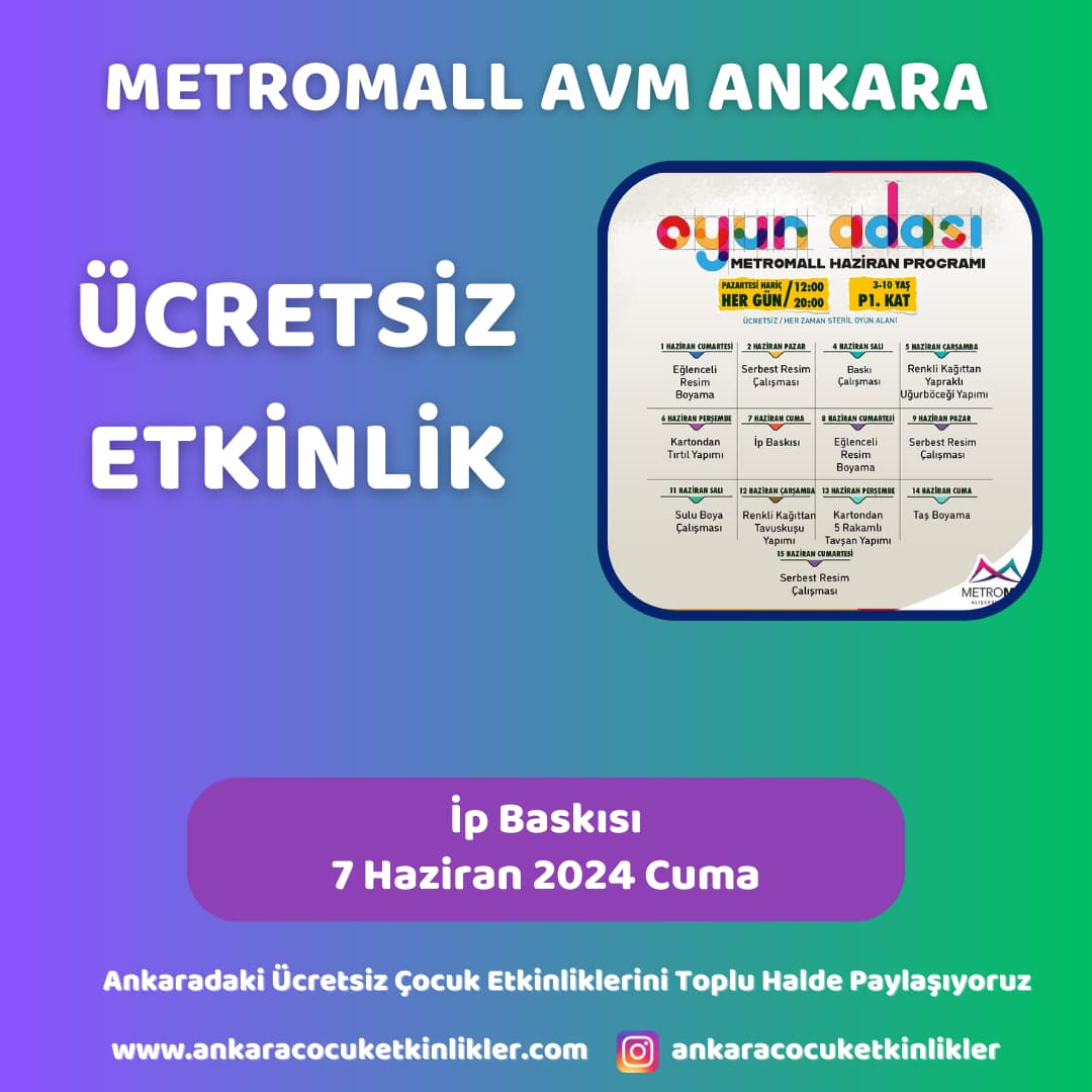 metromall avm 7 haziran Ip Baskisi