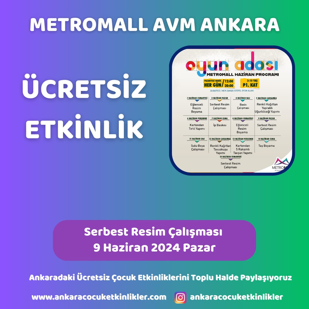 metromall avm 9 haziran Serbest Resim Calismasi