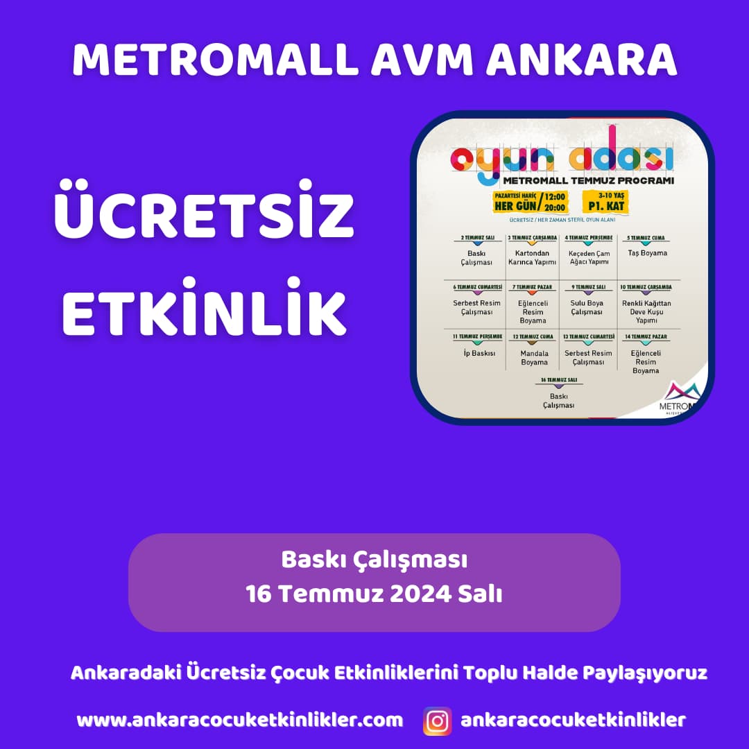 metromall avm 16 temmuz Baski Calismasi