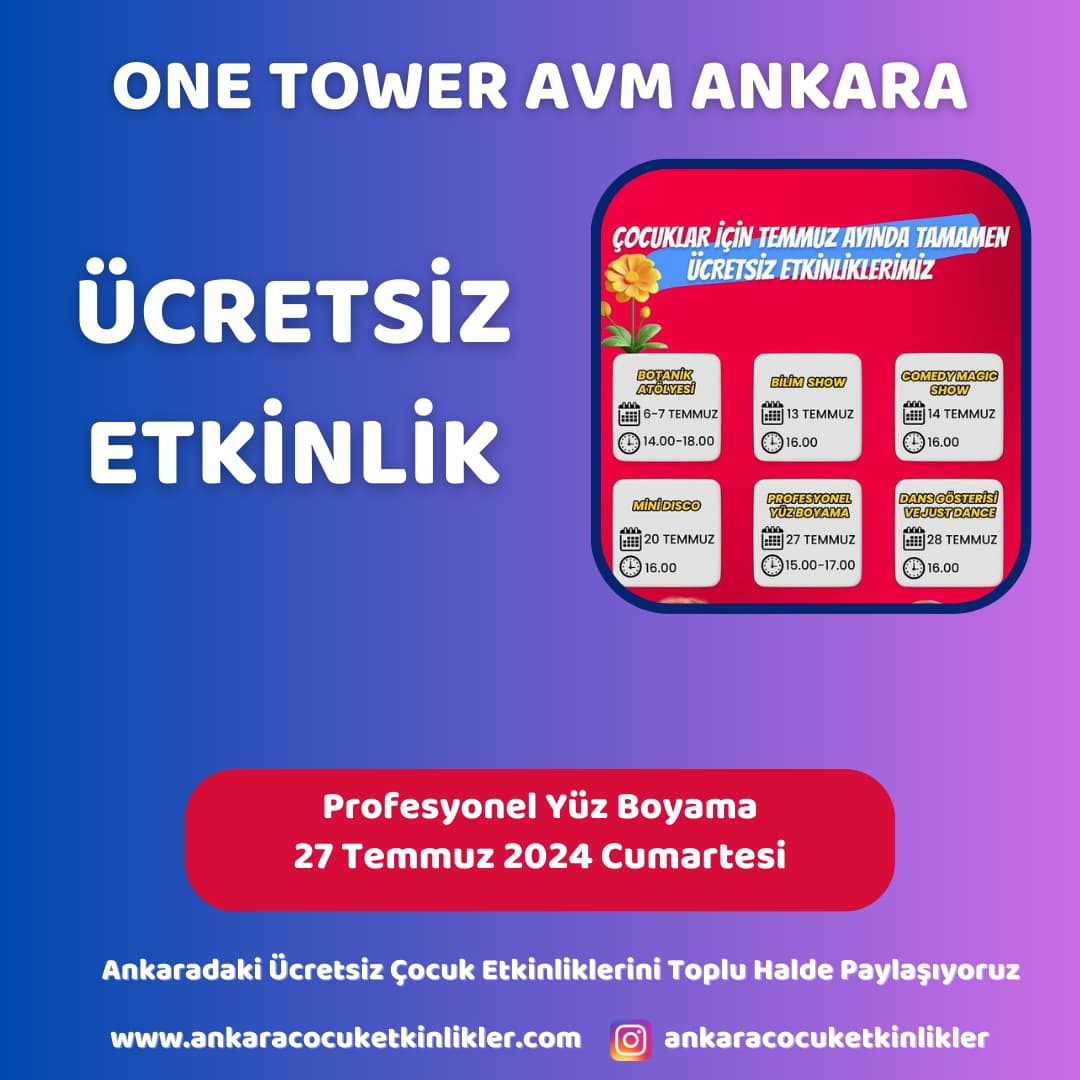 one tower avm 27 temmuz