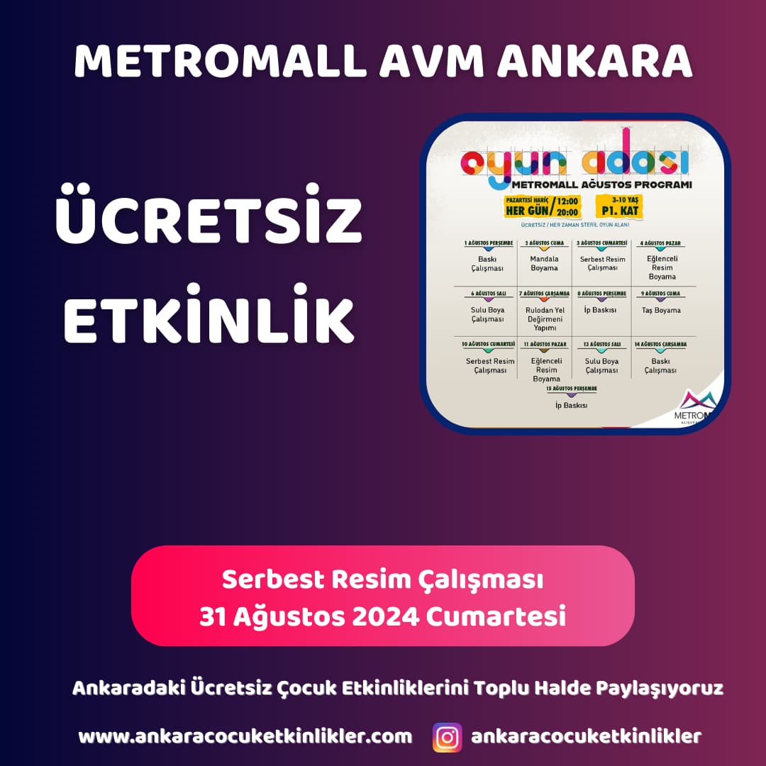 metromall avm 31 agustos Serbest Resim Calismasi