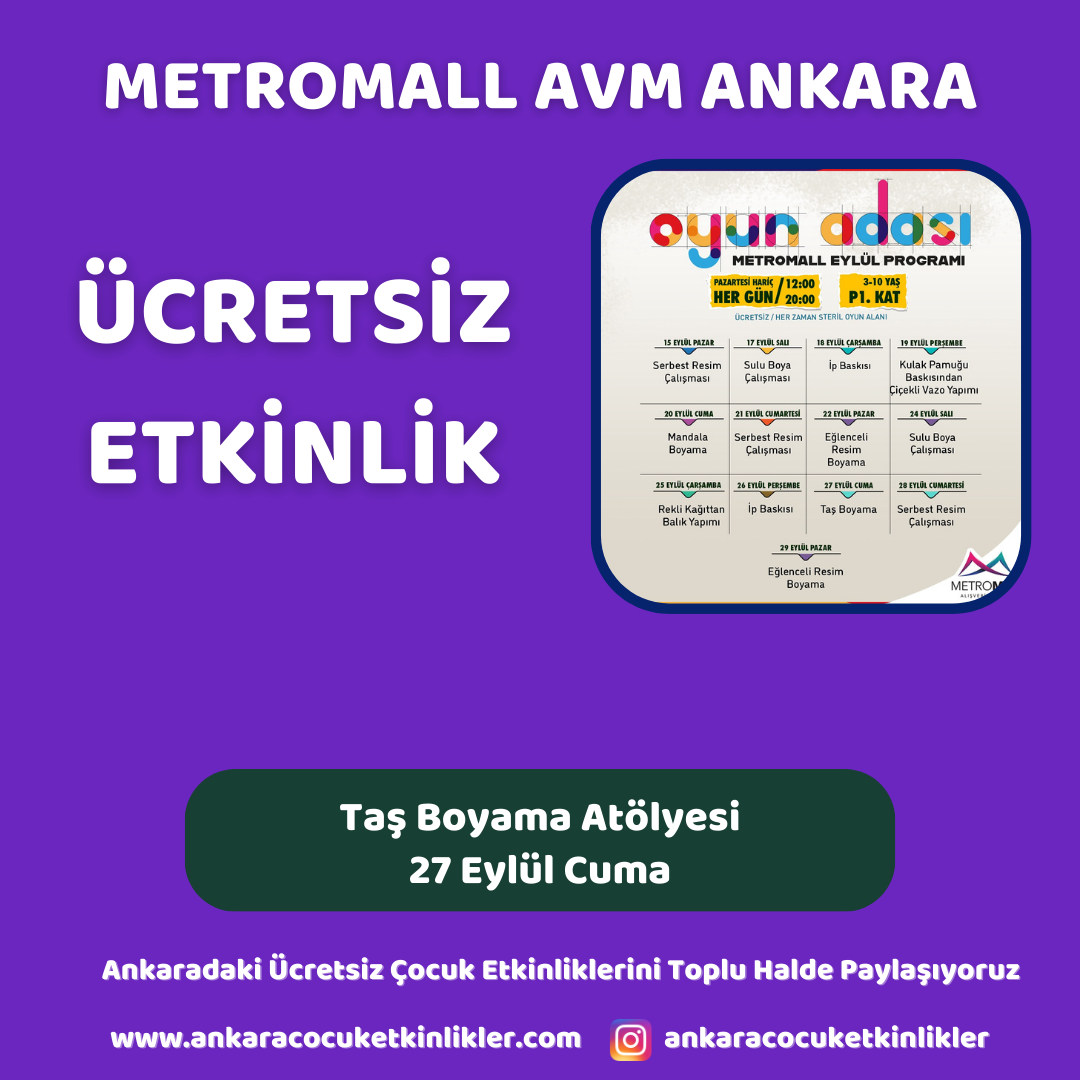 metromall avm 27 eylul Tas Boyama Atolyesi
