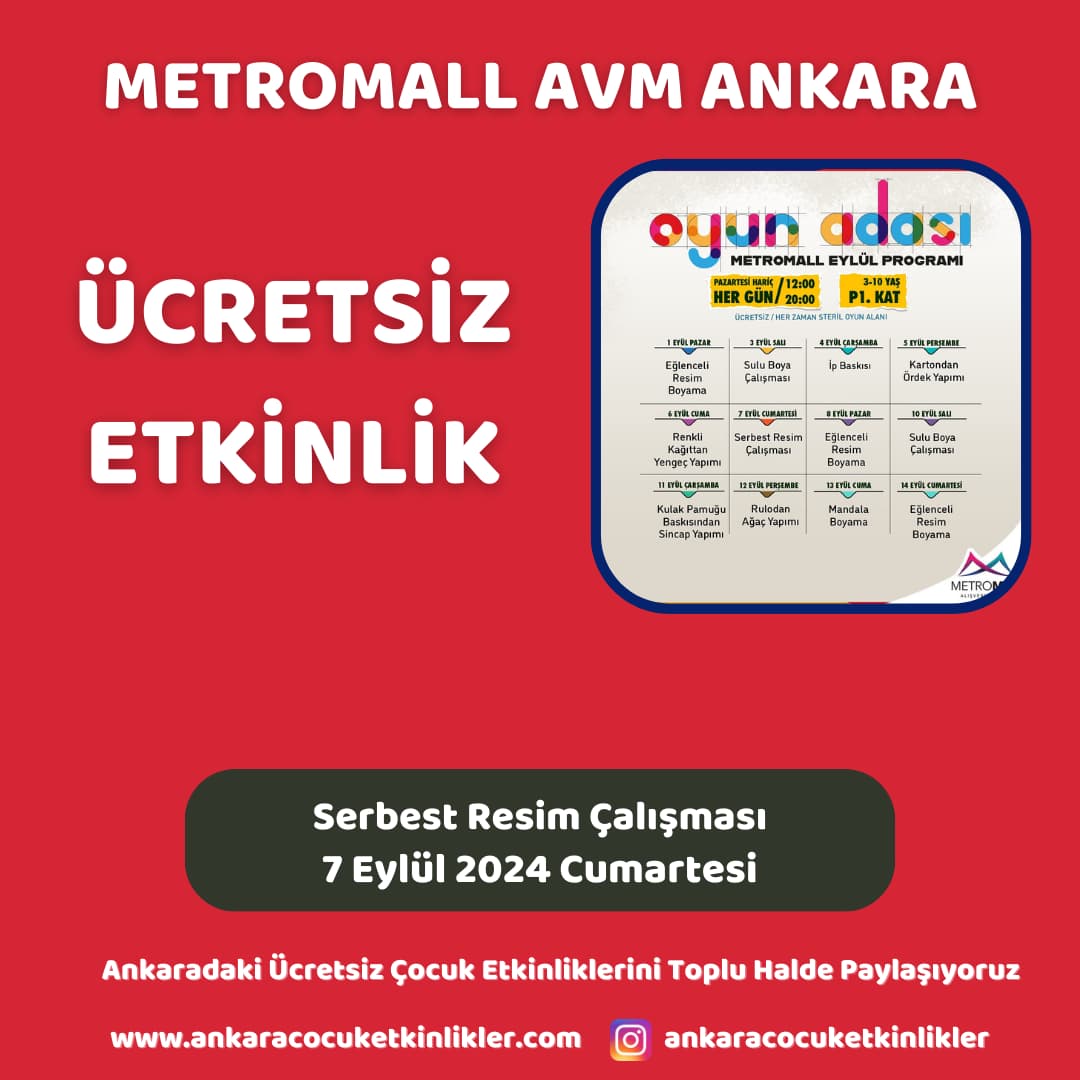 metromall avm ankara 7 eylul Serbest Resim Calismasi
