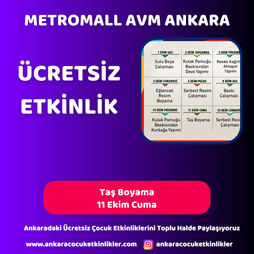metromall avm 11 ekim tas boyama