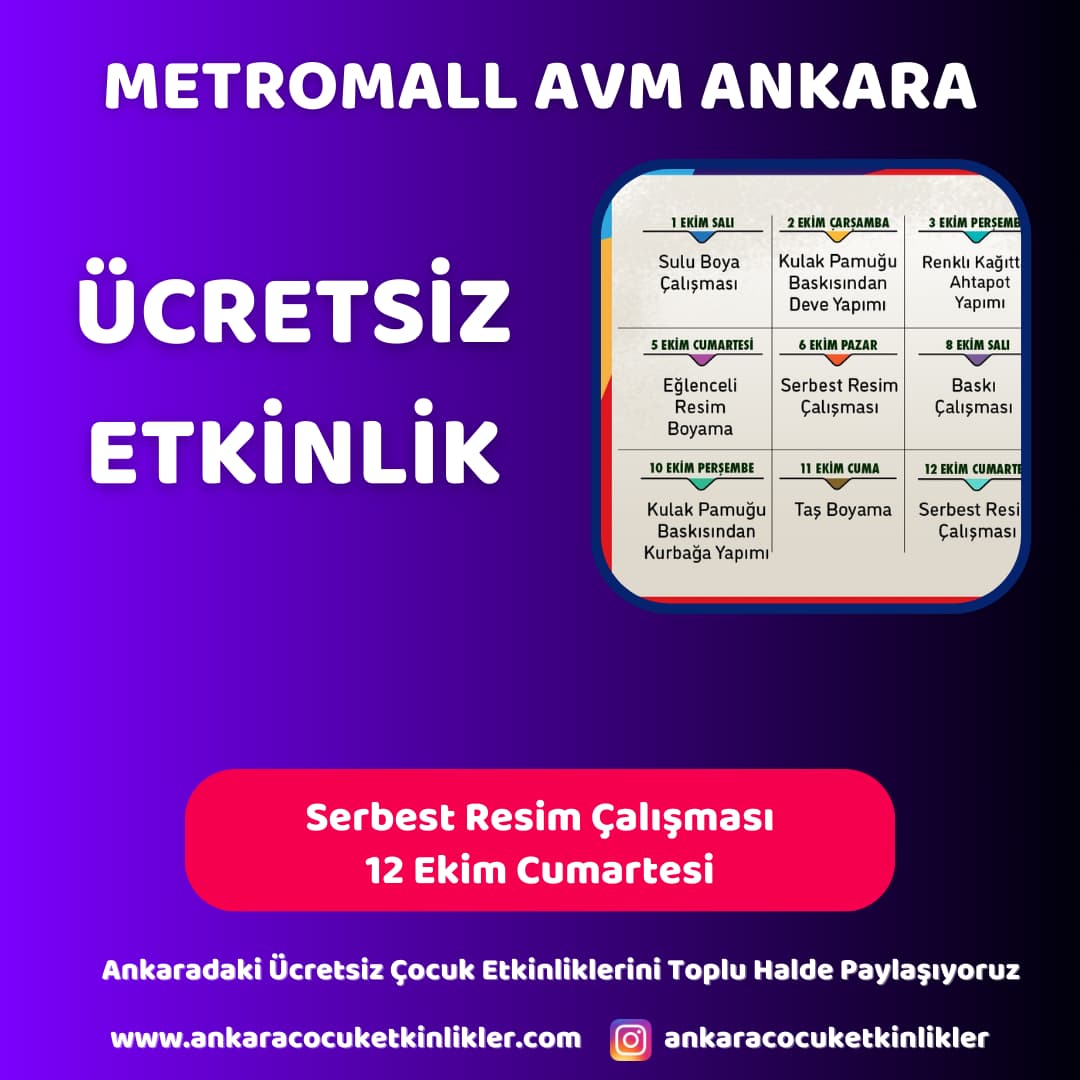 metromall avm 12 ekim serbest resim calismasi