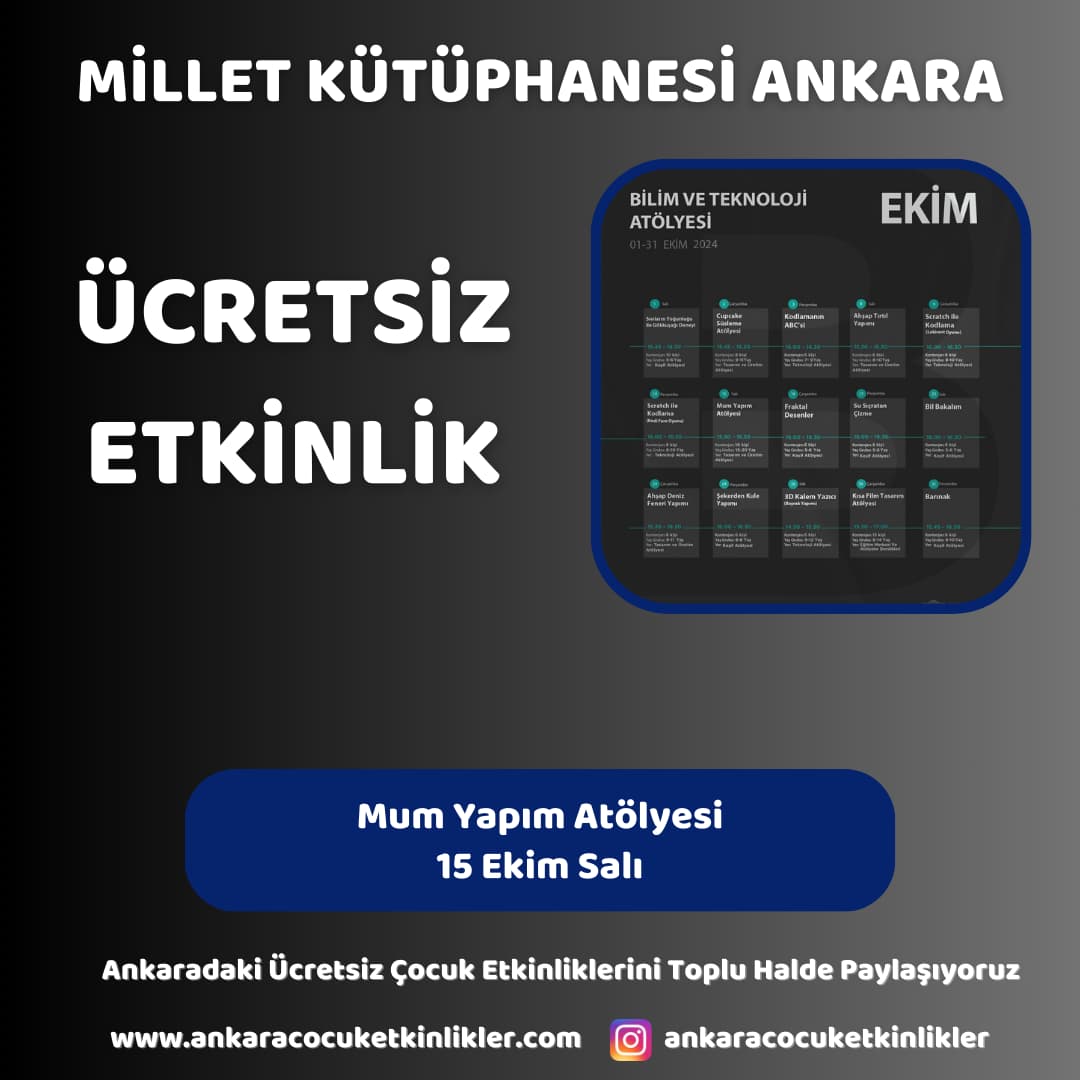 millet kutuphanesi 15 ekim mum yapim atolyesi