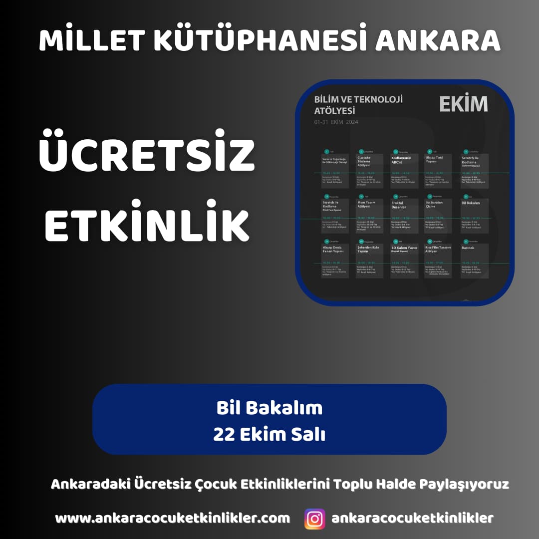 millet kutuphanesi 22 ekim bil bakalim