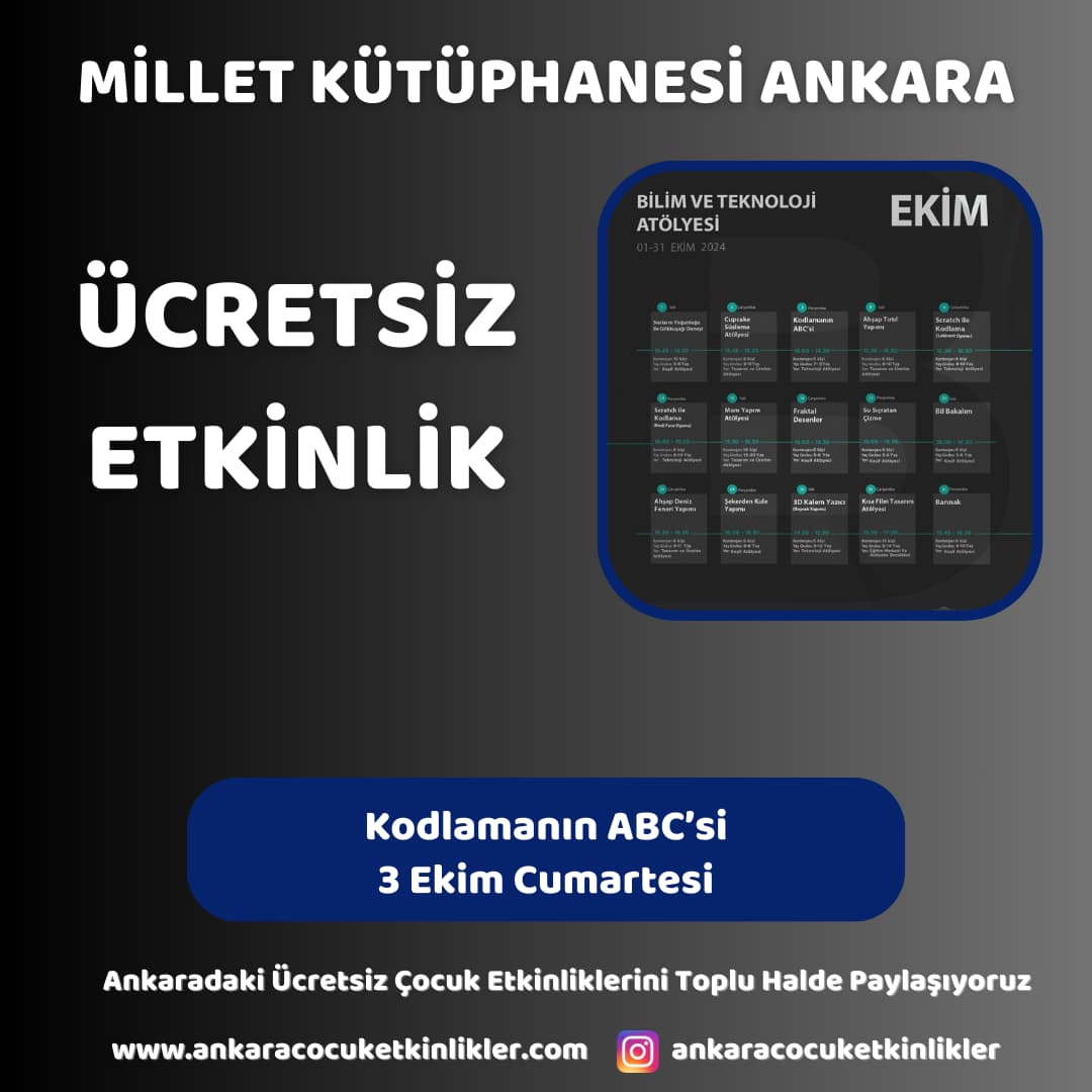 millet kutuphanesi 3 ekim kodlamanin abcsi