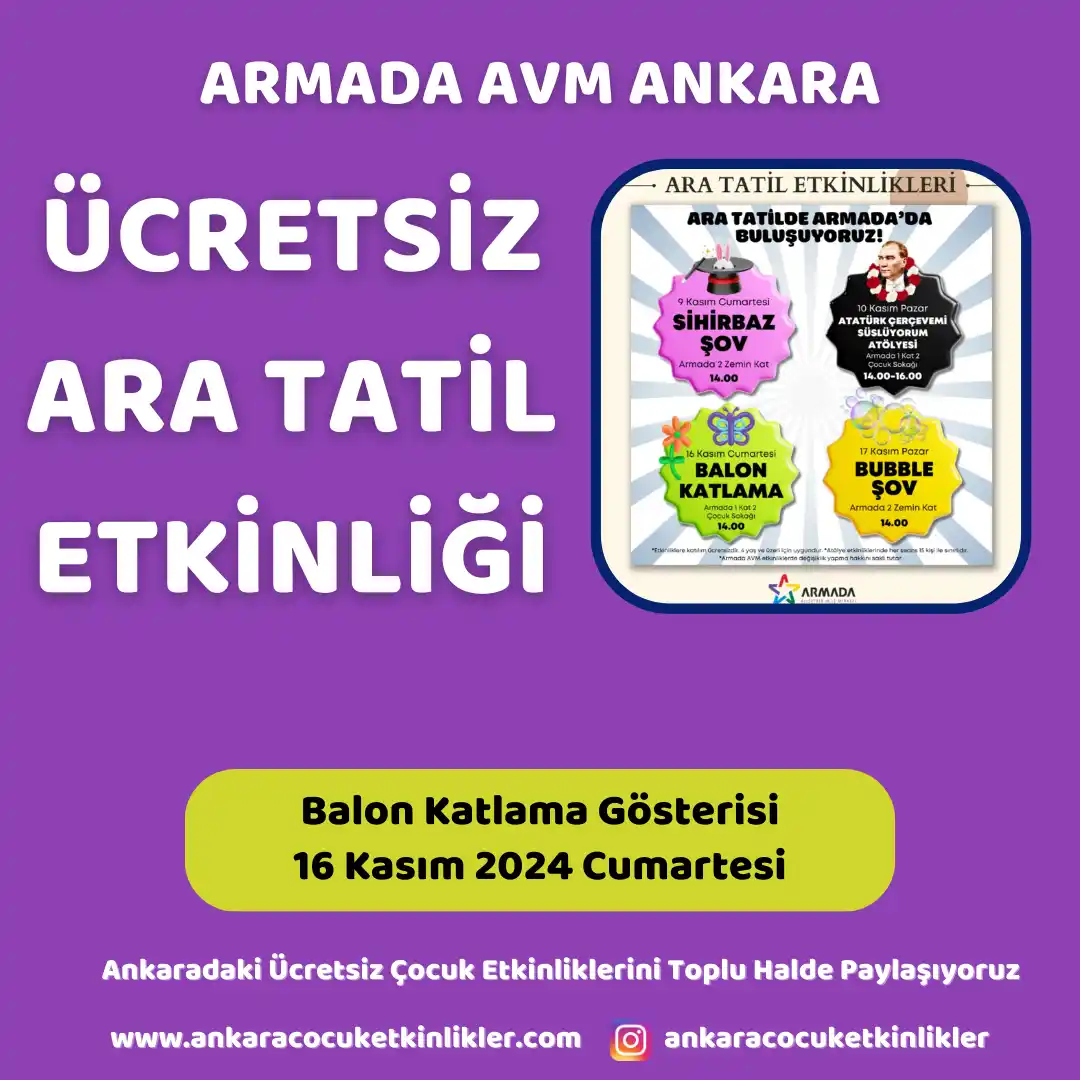 armada avm 16 kasim Balon Katlama Gosterisi