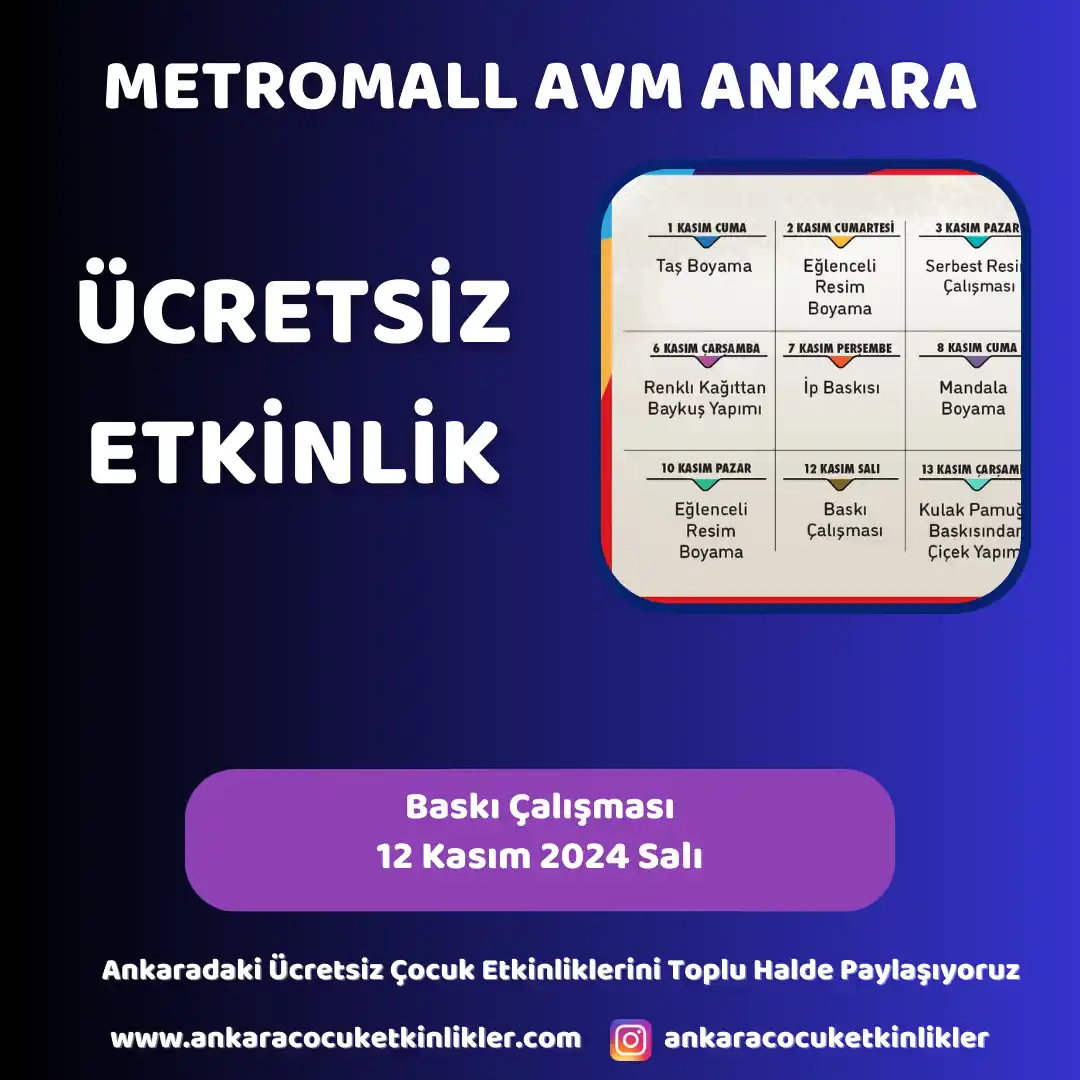 metromall avm 12 kasim Baski Calismasi