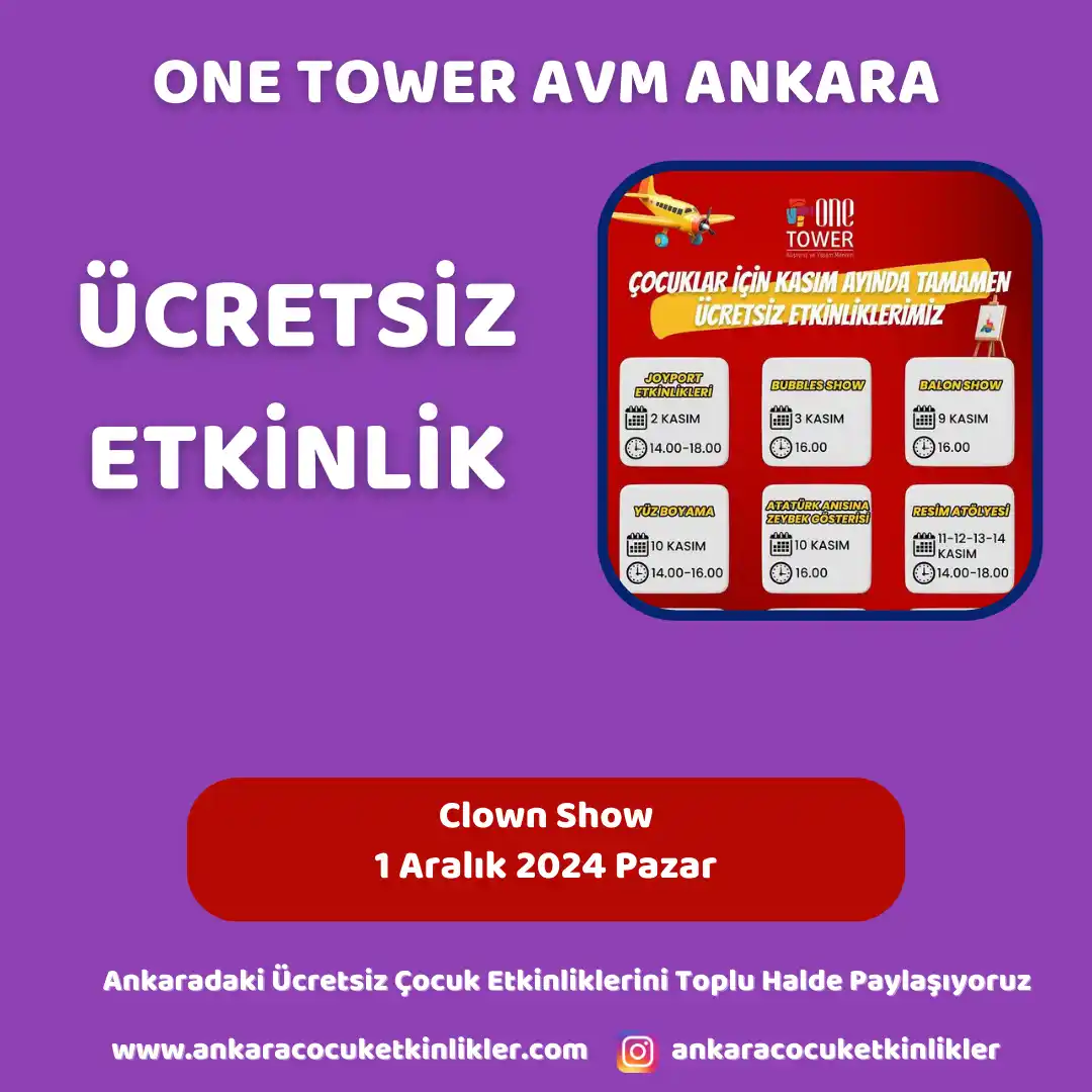 one tower avm 1 aralik Clown Show