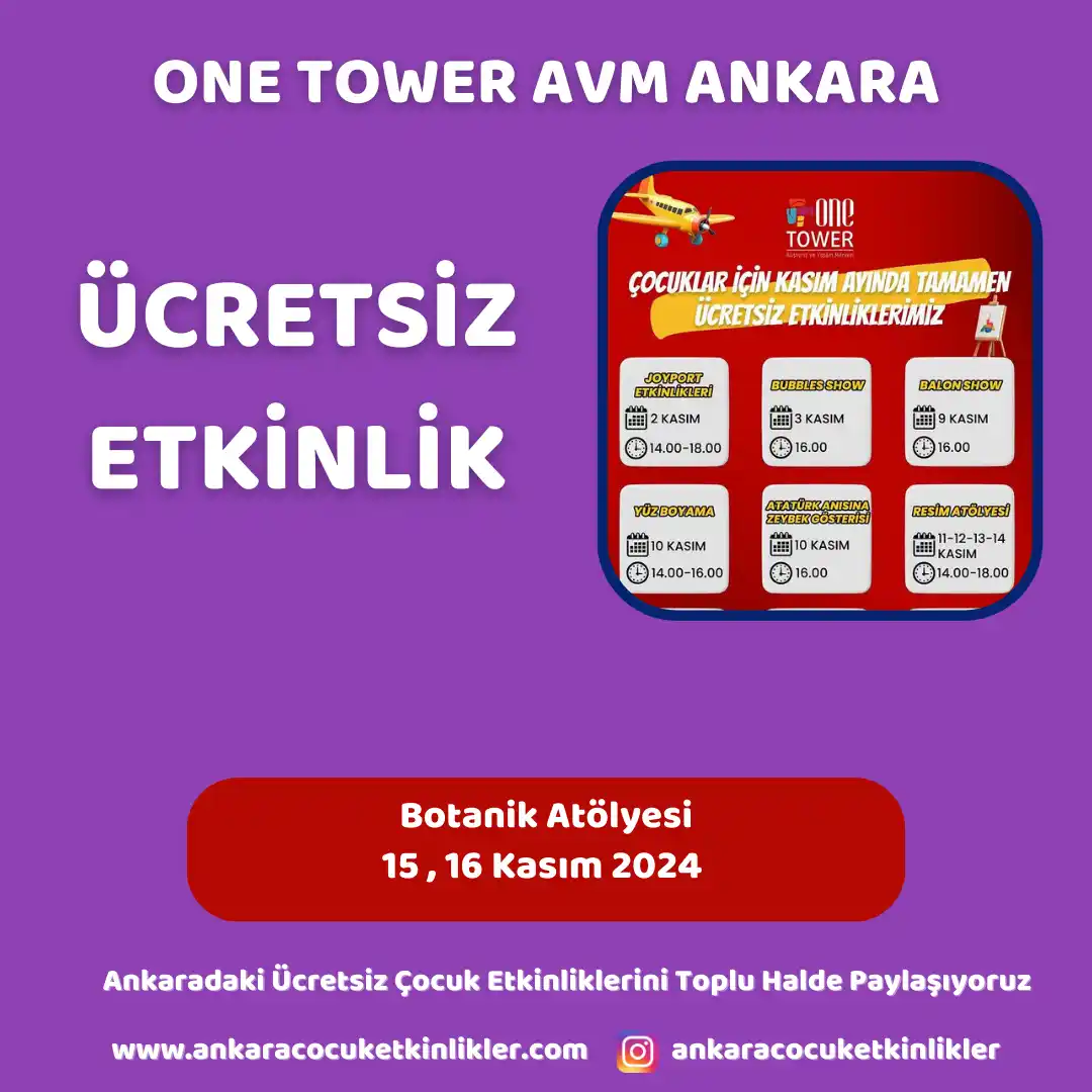 one tower avm 1516 kasim Botanik Atolyesi