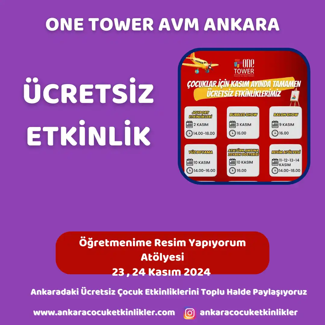 one tower avm 2324 kasim Ogretmenime Resim Yapiyorum Atolyesi