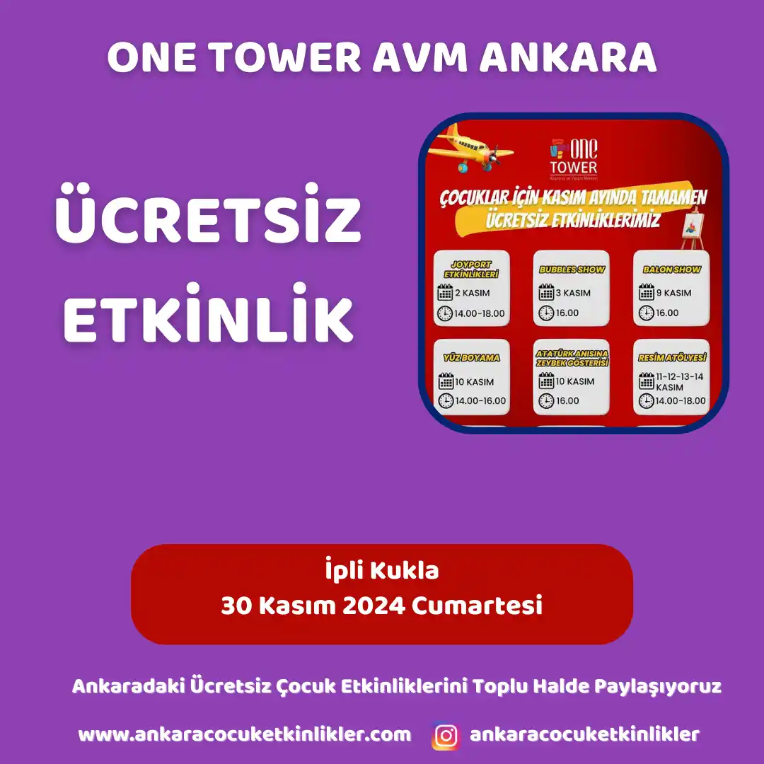 one tower avm 30 kasim Ipli Kukla