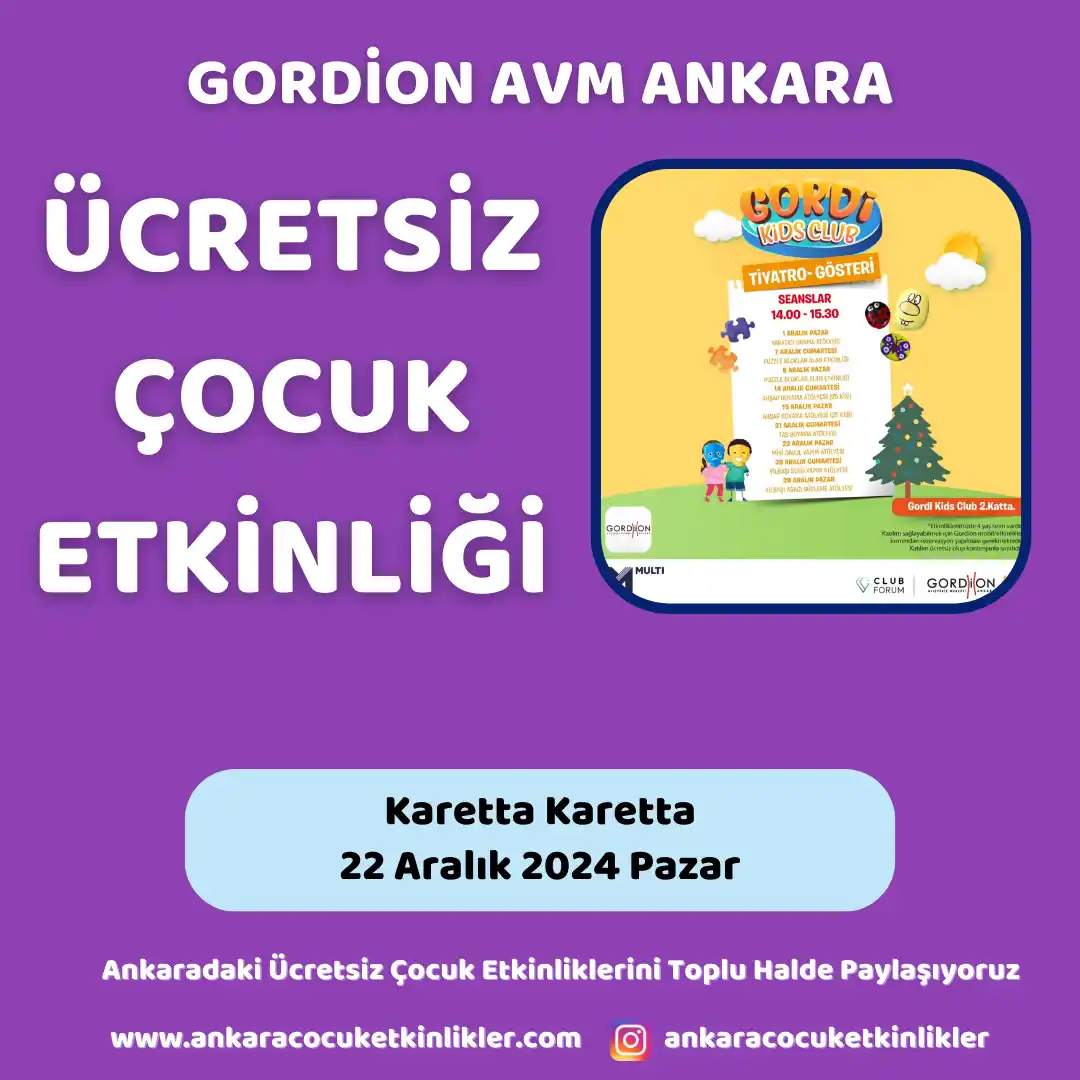 gordion avm 22 aralik Karetta Karetta