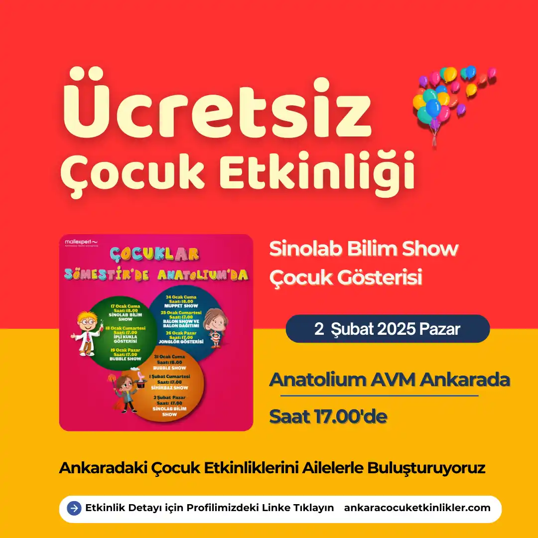 anatolium avm 2 subat Sinolab Bilim Show