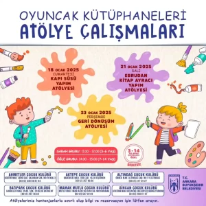 ankara buyuksehir belediyesi ucretsiz cocuk atolyeleri