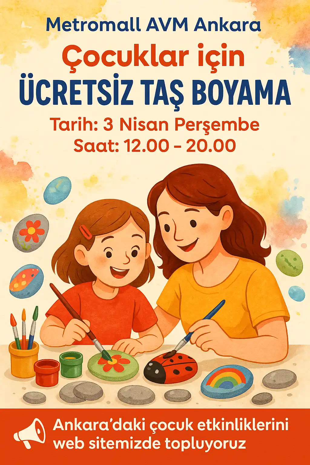 metromall avm 3 nisan tas boyama