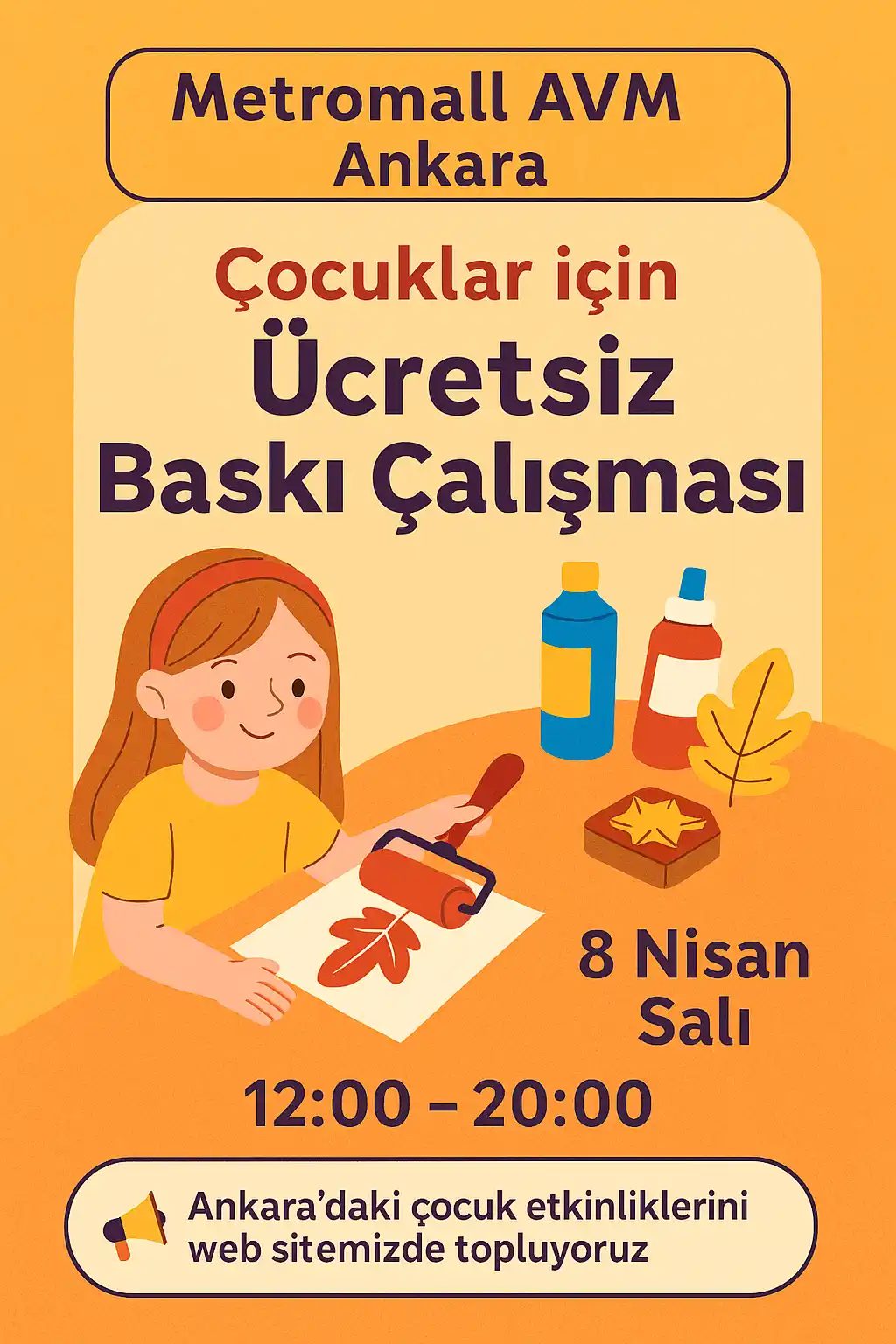 metromall avm 8 nisan ucretsiz baski calismasi