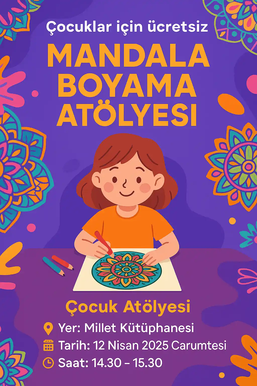 millet kutuphanesi 12 nisan mandala atolyesi