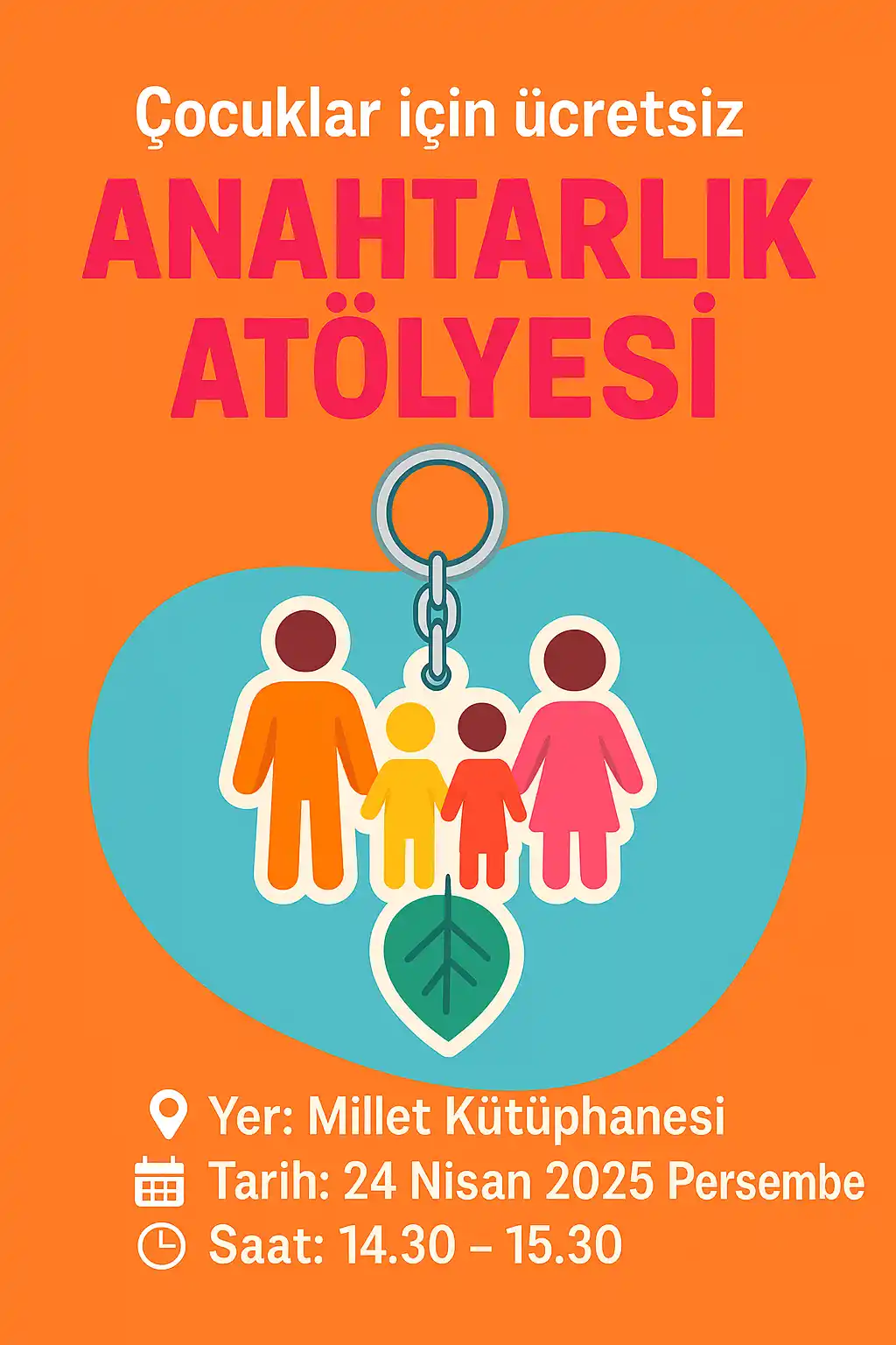 millet kutuphanesi 24 nisan anahtarlik atolyesi