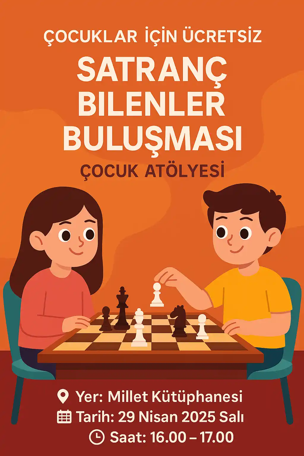 millet kutuphanesi 29 nisan satranc bilenler bulusmasi