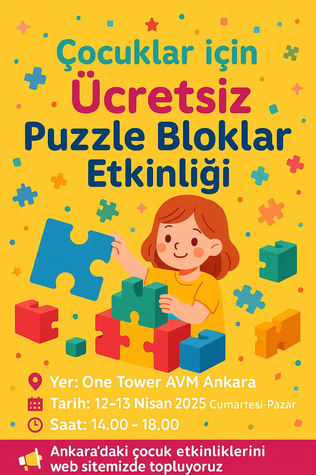 one tower avm 1213 nisan puzzle bloklar etkinligi