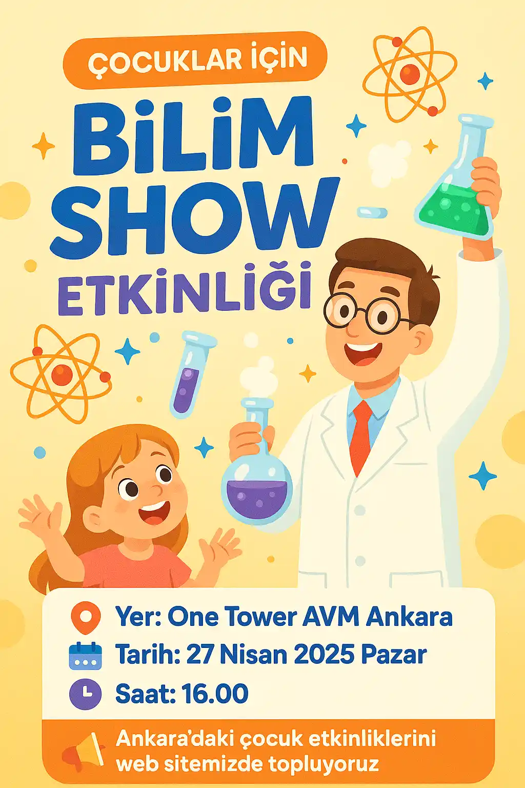 one tower avm 27 nisan bilim show