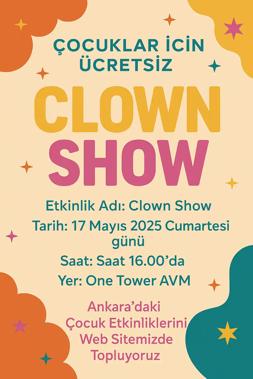 one tower avm 17 mayis clown show