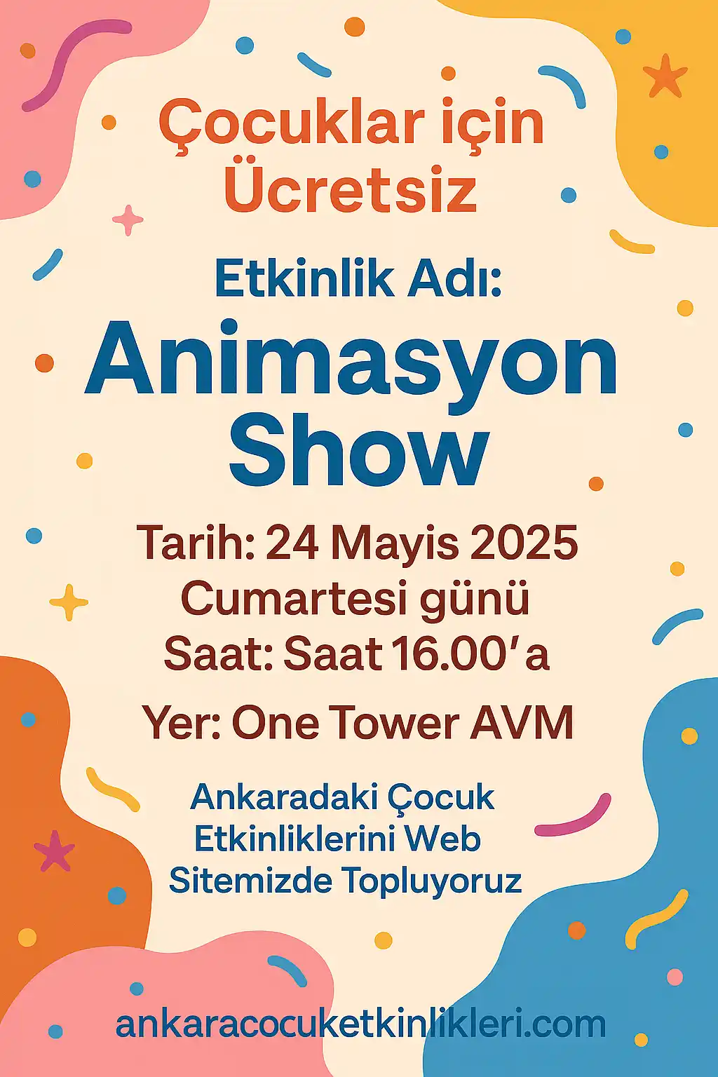 one tower avm 24 mayis animasyon show