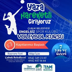 cubuk belediyesi engelsiz voleybol kursu