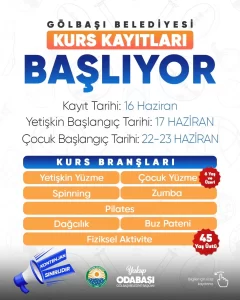 golbasi belediyesi yaz kurslari 1