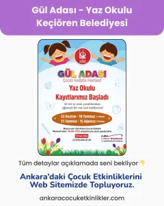 kecioren belediyesi gul adasi yaz okulu