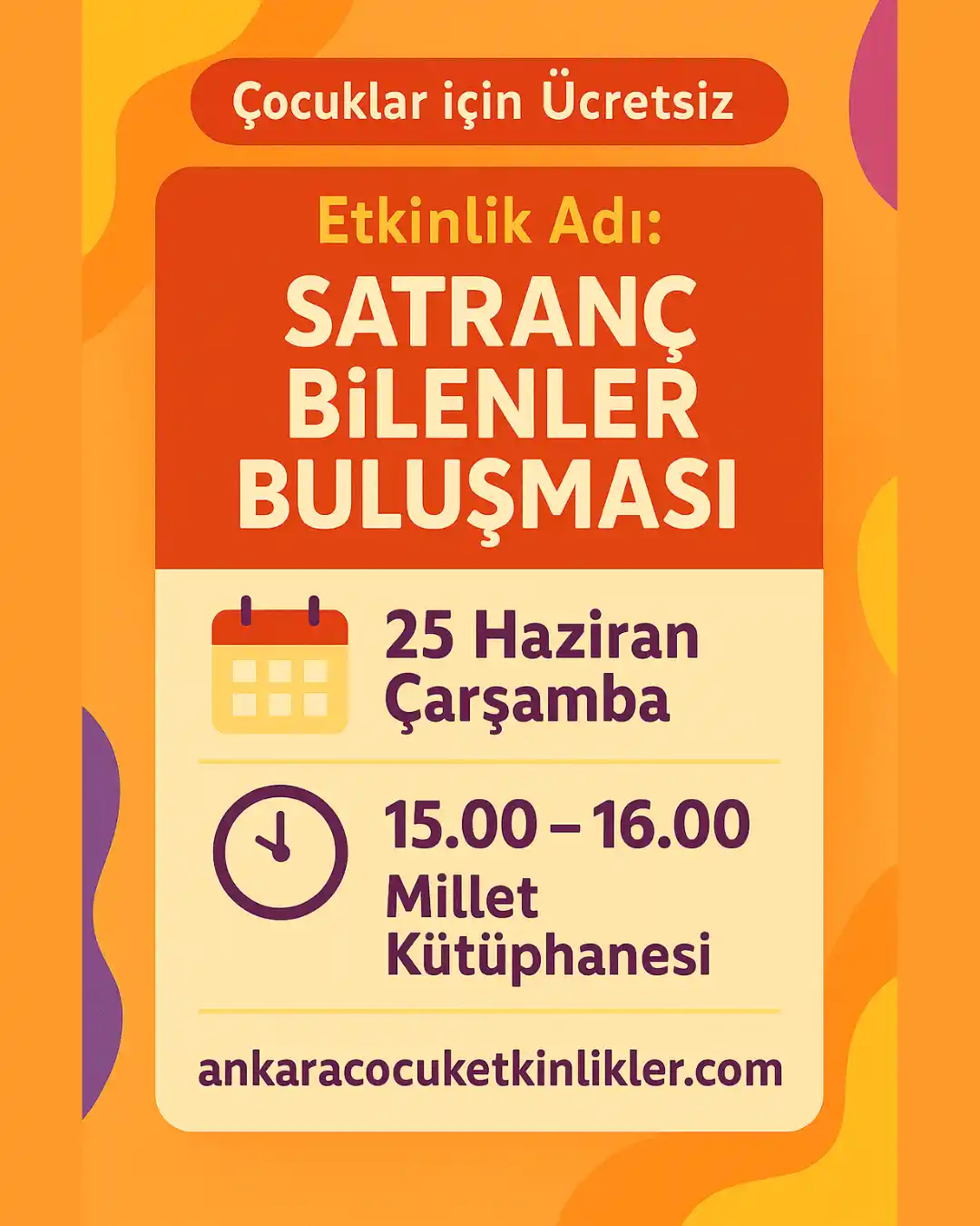 millet kutuphanesi 25 haziran satranc bilenler bulusmasi