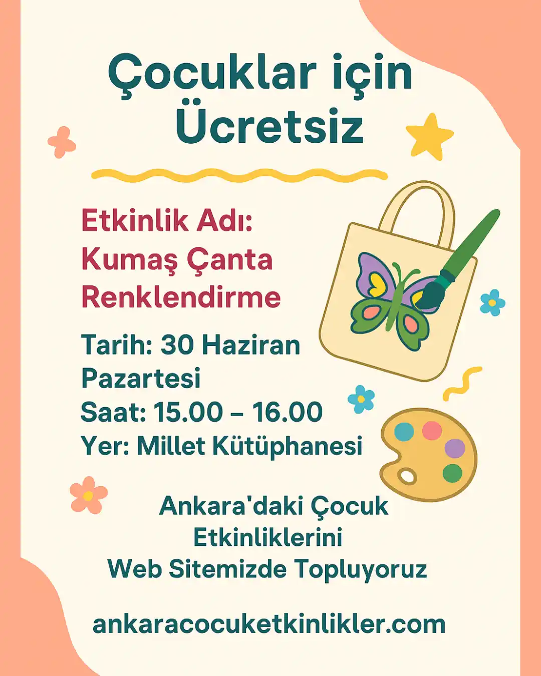 millet kutuphanesi 30 haziran kumas canta renklendirme