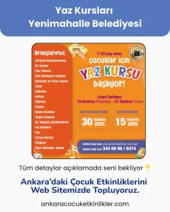 yenimahalle belediyesi yaz kurslari