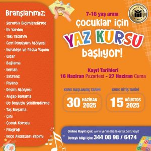 yenimahalle belediyesi yaz kurslari