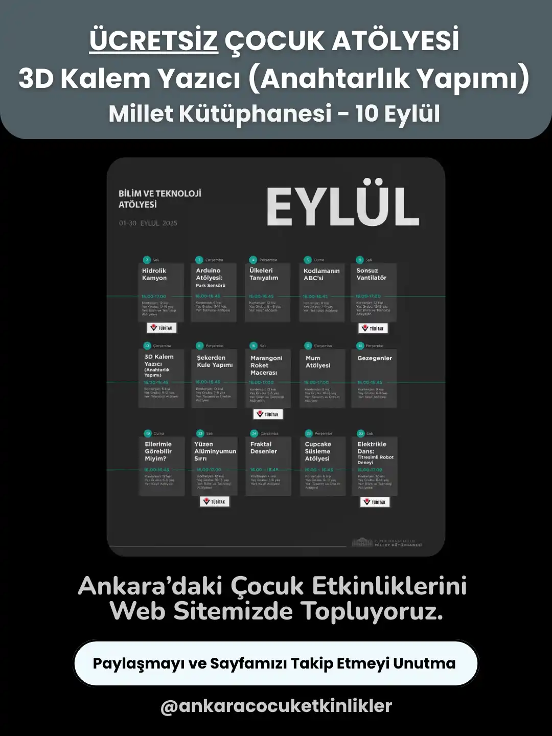 millet kutuphanesi 10 eylul 3D Kalem Yazici Anahtarlik Yapimi