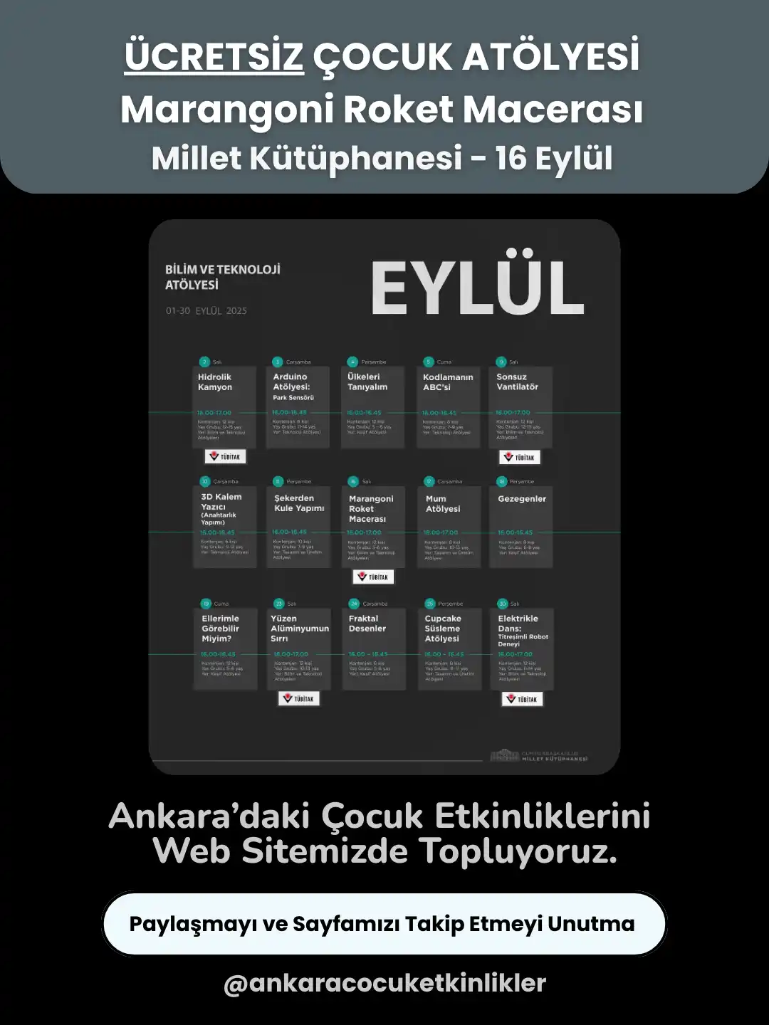 millet kutuphanesi 16 eylul Marangoni Roket Macerasi