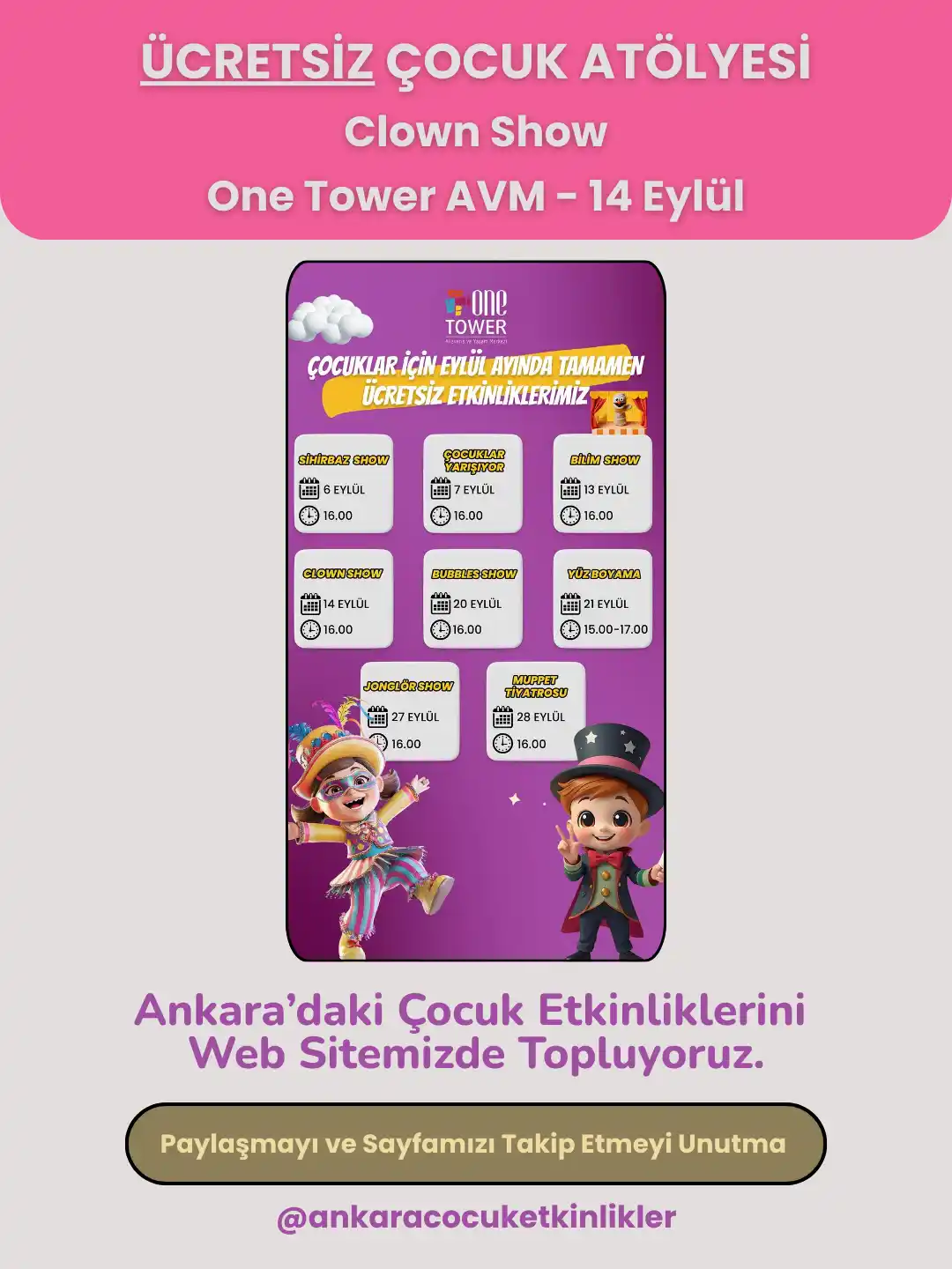 one tower avn 14 eylul Clown Show