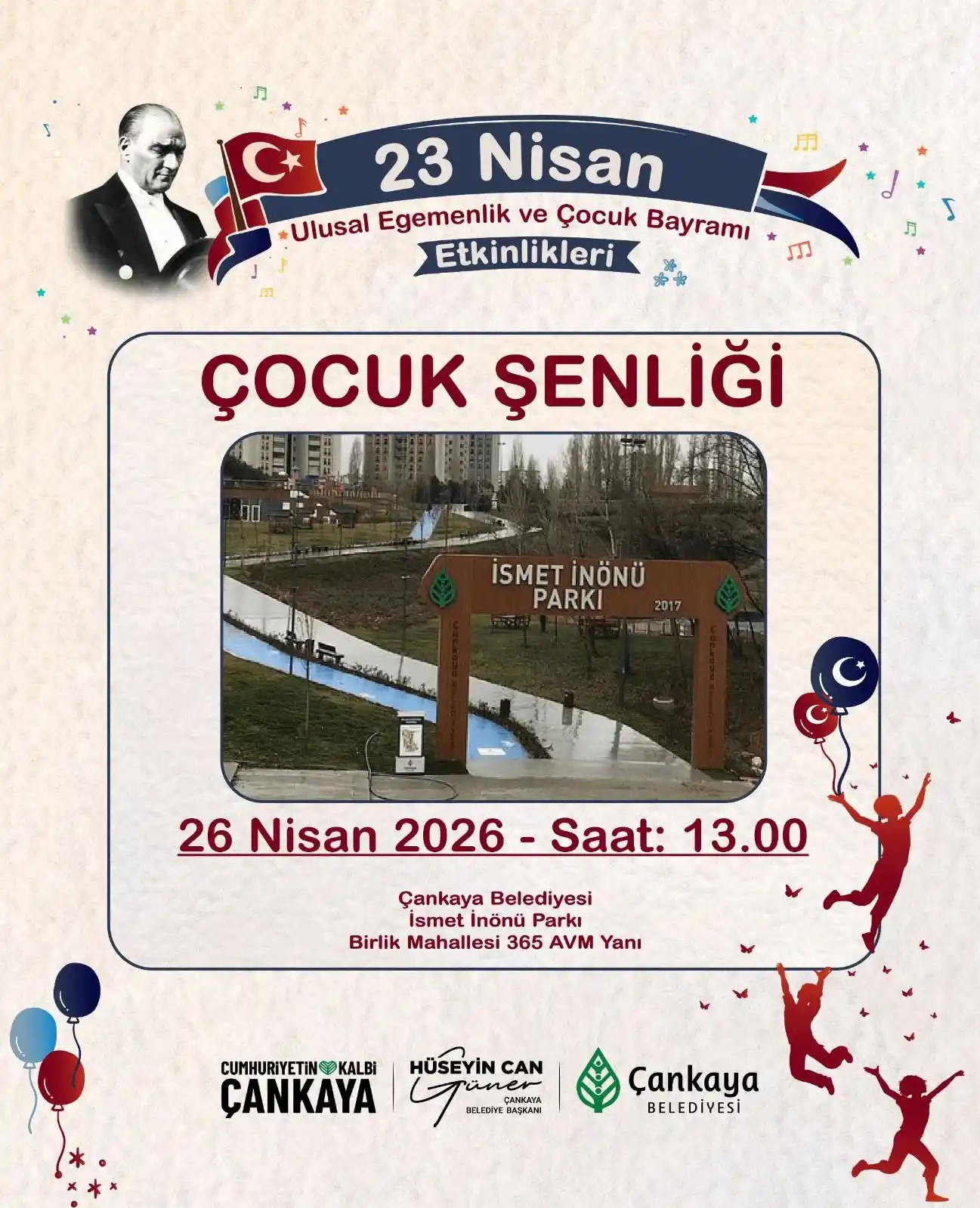 cankaya belediyesi 26 nisan cocuk senligi