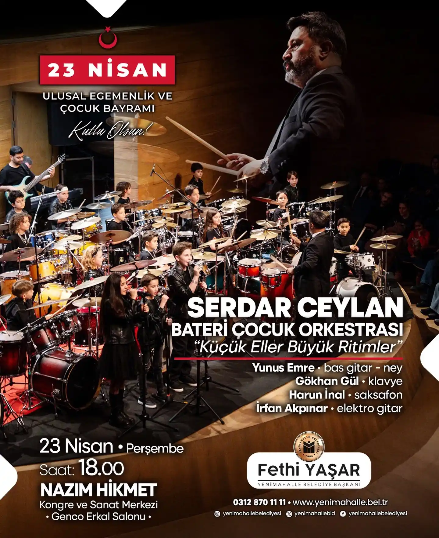 yenimahalle belediyesi 23 nisan cocuk orkestrasi